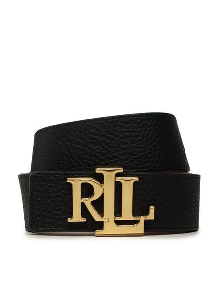 LAUREN RALPH LAUREN Pasek 412912040001 Czarny. Czarne paski damskie Lauren Ralph Lauren, bez wzorów. Za 549.99 zł.
