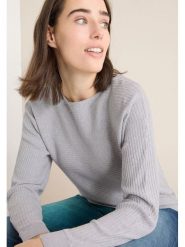 Cecil Sweter w kolorze szarym rozmiar: S. Szare swetry klasyczne damskie Cecil, s, prążkowane, bez kołnierzyka. Za 139.20 zł.