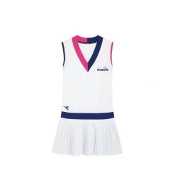 Sukienka tenisowa damska Diadora L.Dress Icon. Białe sukienki damskie Diadora, l, bez wzorów, sportowe, bez kołnierzyka, bez ramiączek, sportowe. Za 279.00 zł.