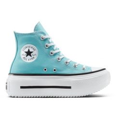 Buty sportowe damskie Converse Chuck Tlr As Lift Double Stack. Niebieskie buty sportowe na co dzień damskie Converse, bez wzorów. W wyprzedaży za 490.00 zł.