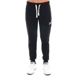 Leone 1947 Soft Basic Herren Zimowe spodnie z Bündchen. Czarne spodnie sportowe męskie LEONE 1947 APPAREL, z bawełny. W wyprzedaży za 162.09 zł.