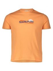 NAPAPIJRY Koszulka "Salees" w kolorze pomarańczowym rozmiar: XXL. Pomarańczowe t-shirty damskie NAPAPIJRY, xxl, bez wzorów, z bawełny, bez kołnierzyka. Za 92.21 zł.