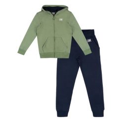 Bluza z kaptur na trening na czas wolny. Niebieskie spodnie dresowe damskie LEONE 1947 APPAREL, bez wzorów, z bawełny. W wyprzedaży za 112.15 zł.