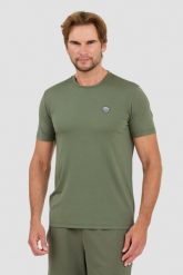 EA7 Zielony t-shirt. Zielone t-shirty męskie EA7 Emporio Armani, l, bez wzorów, bez kołnierzyka. W wyprzedaży za 292.99 zł.