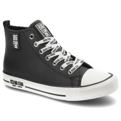 Czarne Trampki Big Star Damskie Ocieplane Buty. Czarne trampki i tenisówki damskie Big Star, z aplikacjami, z puchu. Za 159.00 zł.