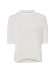 Franco Callegari koszulka z dzianiny Kobiety biały, XXL. Białe t-shirty damskie Franco Callegari, xxl, bez wzorów, z bawełny, bez kołnierzyka. Za 159.95 zł.