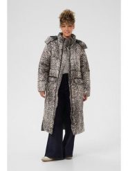 Cream Płaszcz zimowy w kolorze szarobrązowym rozmiar: 38. Brązowe płaszcze damskie Cream, na zimę, bez wzorów, z puchu. Za 252.99 zł.