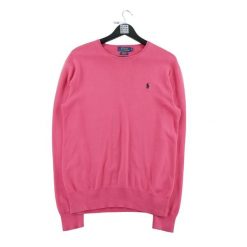 Second life - Polo Ralph Lauren sweter męski Pima Cotton slim fit - Jak nowy. Czerwone swetry męskie Ralph Lauren, l, bez wzorów, z bawełny, bez kołnierzyka. Za 255.56 zł.