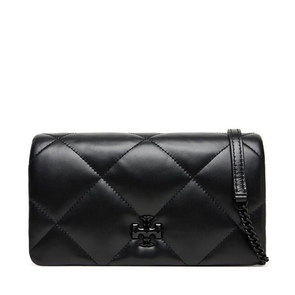 Torebka Tory Burch. Czarne torebki klasyczne damskie Tory Burch, bez wzorów, wizytowe, bez kołnierzyka, bez ramiączek. Za 1,479.00 zł.