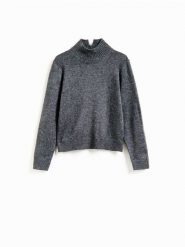 Wełniany sweter z dodatkiem kaszmiru - szary. Szare swetry klasyczne damskie Reserved, l, z kaszmiru, bez kołnierzyka. Za 399.99 zł.