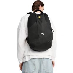 Plecak Puma Ferrari Race Large Backpack, Dla obu płci. Czarne plecaki damskie Puma, bez wzorów, z poliesteru, sportowe. Za 390.00 zł.