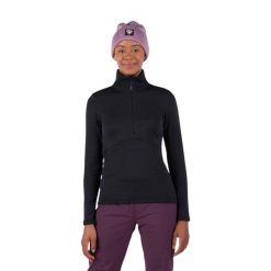 Bluza Rossignol W Blackside Fleece HZ czarna. Czarne bluzy bez kaptura damskie Rossignol, l. W wyprzedaży za 489.00 zł.