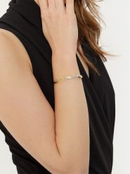 Guess Bransoletka JUBB05 069JW Złoty. Żółte bransoletki damskie Guess, metalowe. Za 209.99 zł.