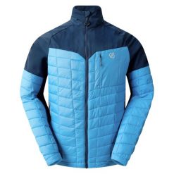 Męska Pikowana Kurtka Hybrydowa Mountaineer II. Niebieskie kurtki męskie Dare 2b, m, bez wzorów, z puchu, sportowe, bez kaptura. Za 174.99 zł.