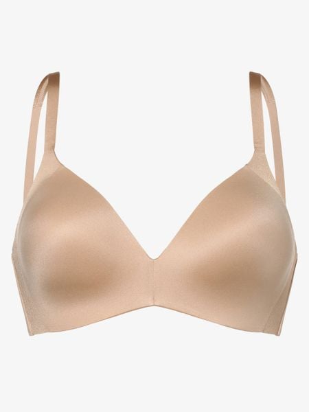 Triumph biustonosz bez fiszbin Kobiety Sztuczne włókno beżowy, 75C. Brązowe biustonosze Triumph, bez wzorów, z tkaniny. Za 189.95 zł.