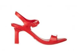 Sandały Melissa Lady Emme Ad Red 23 010438, Czerwony, Guma - 40. Czerwone sandały damskie Melissa, bez wzorów, z gumy, bez obcasa, na słupku. W wyprzedaży za 269.10 zł.