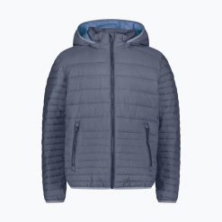 Kurtka puchowa męska CMP. Niebieskie kurtki męskie CMP, l, bez wzorów, z puchu, sportowe, bez kaptura. Za 329.99 zł.