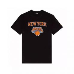 T-Shirt NBA New York Knicks New Era Noir. Czarne t-shirty męskie New Era, m, bez wzorów, z materiału, bez kołnierzyka. Za 174.00 zł.