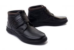 COMFORTABEL 660003-01 schwarz, botki męskie. Czarne buty zimowe męskie Comfortabel, na zimę, bez zapięcia. Za 404.90 zł.