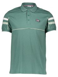 Fila Koszulka polo w kolorze zielonym rozmiar: XS. Zielone koszulki polo męskie Fila, xs, bez wzorów, z bawełny, bez ramiączek. Za 43.88 zł.