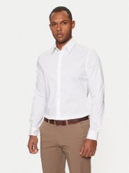 Guess Koszula Sunset M1YH20 W7ZK1 Biały Slim Fit. Białe koszule męskie Guess, m, z aplikacjami, z bawełny, bez kołnierzyka, bez ramiączek. Za 295.00 zł.