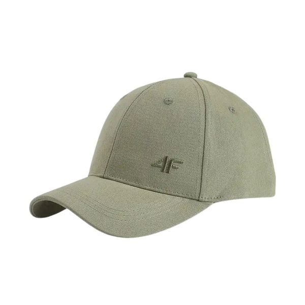 Czapka z daszkiem 4F. Zielone czapki męskie 4f, bez wzorów, z bawełny, klasyczne. Za 53.99 zł.