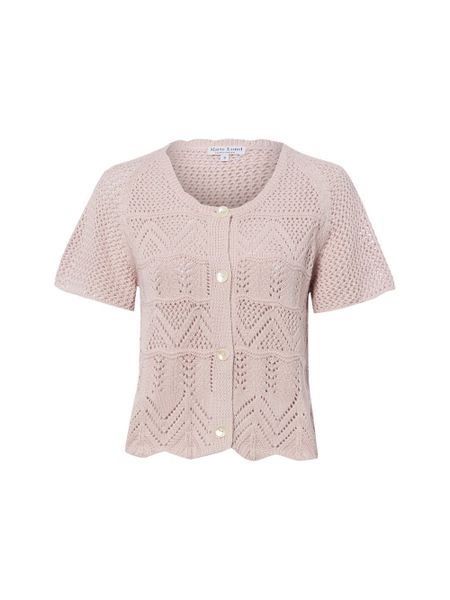 Marie Lund koszulka z dzianiny Kobiety Bawełna różowy, XS. Czerwone t-shirty damskie Marie Lund, xs, bez wzorów, z bawełny, bez kołnierzyka. Za 129.95 zł.
