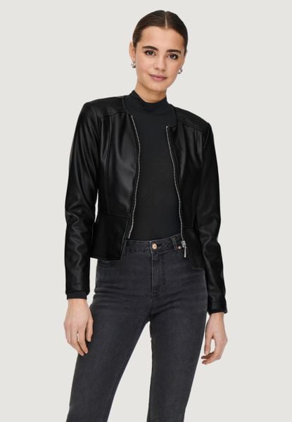 Kurtka Kobieta ONLY Onlsaramy Faux Leather Cc Otw. Czarne kurtki damskie Only, na jesień, m, bez wzorów, z materiału, bez kaptura. Za 265.80 zł.