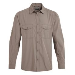 Koszula z długim rękawem Craghoppers Kiwi II. Brązowe koszule męskie CRAGHOPPERS, m, bez wzorów, bez kołnierzyka, bez ramiączek. Za 240.55 zł.