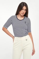 T-shirt damski w paski Tonica JOOP!. T-shirty damskie Joop!, l, bez wzorów, bez kołnierzyka. Za 399.00 zł.