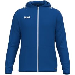 Kurtka z kapturem Jako One. Niebieskie kurtki treningowe męskie Jako, s, bez wzorów, z materiału, trekkingowe. Za 231.85 zł.