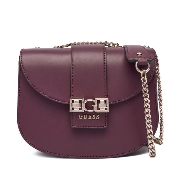 Torebka Guess. Fioletowe torebki klasyczne damskie Guess, z aplikacjami, bez dodatków. Za 419.99 zł.