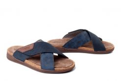 RIEKER 27070-14 blue, klapki męskie. Niebieskie klapki i japonki męskie Rieker. Za 339.90 zł.