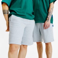 Spodenki Elementals. Szare szorty damskie Decathlon, bez wzorów, z bawełny. Za 109.99 zł.