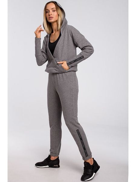 Made of emotion Bluza w kolorze szarym rozmiar: XL. Szare bluzy z kapturem damskie Made Of Emotion, xl. Za 200.60 zł.