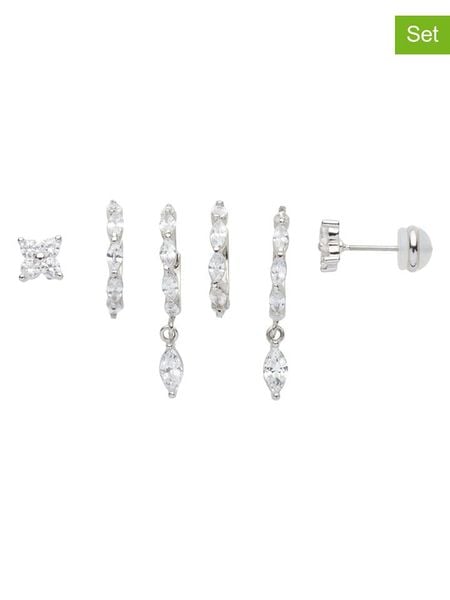 U.S. Polo Assn. Kolczyki (3 pary) z kryształami rozmiar: onesize. Szare kolczyki damskie U.S. Polo Assn., z kryształem, metalowe. Za 104.99 zł.