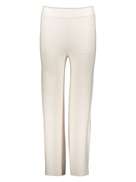 Copenhagen Studios Spodnie w kolorze kremowym rozmiar: 40. Brązowe spodnie materiałowe damskie Copenhagen Studios, bez wzorów, z materiału, z podwyższonym stanem. Za 189.74 zł.