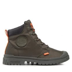 Trapery Palladium. Brązowe trapery damskie Palladium, bez obcasa. Za 479.99 zł.