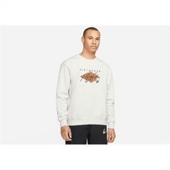 Bluza sportowa męska Nike Air Jordan Essentials Statement. Białe bluzy bez kaptura męskie Nike, bez wzorów, sportowe, bez kołnierzyka, bez ramiączek. Za 525.00 zł.