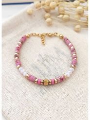 Atelier MIU Pozłacana bransoletka rozmiar: onesize. Różowe bransoletki damskie atelier MIU, pozłacane. Za 52.99 zł.