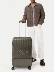 MEXX Walizka średnia CEO-MEXX-037-M-SILVER Srebrny. Szare walizki Mexx, bez wzorów, z tworzywa sztucznego, średnie. Za 359.99 zł.