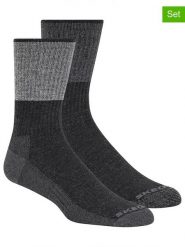 Skechers Skarpety (2 pary) w kolorze antracytowo-szarym rozmiar: 27,5-35,5. Czarne skarpetki męskie Skechers, bez wzorów, ze splotem. Za 26.99 zł.