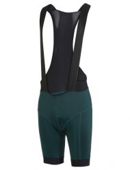 Spodenki rowerowe z szelkami i wyściełaną wkładką M Kuro Essential Bib. Zielone szorty męskie Vaude, na lato, bez wzorów, sportowe. Za 429.00 zł.