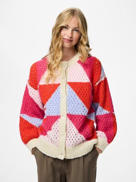 Pieces Kardigan w kolorze beżowo-różowym rozmiar: XL. Brązowe kardigany damskie Pieces, xl, bez wzorów. Za 113.63 zł.