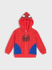 Bluza z kapturem Spider-Man - czerwony. Czerwone bluzy i bluzki niemowlęce Sinsay, bez wzorów, bez ramiączek, z kapturem. Za 29.99 zł.