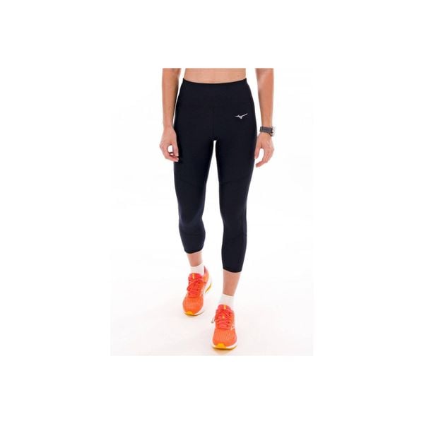 Damskie legginsy 3/4 Mizuno Impulse Core. Czarne legginsy damskie Mizuno, s, bez wzorów, z materiału. Za 129.99 zł.