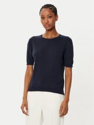 Weekend Max Mara Sweter Zibetto 2515361041 Granatowy Regular Fit. Niebieskie swetry klasyczne damskie Weekend Max Mara, xs, z bawełny, bez kołnierzyka. Za 469.99 zł.