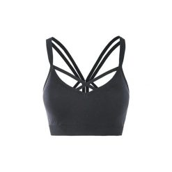 Biustonosz dla kobiet Athlecia Tulip. Czarne biustonosze sportowe damskie Athlecia, bez wzorów. Za 175.00 zł.