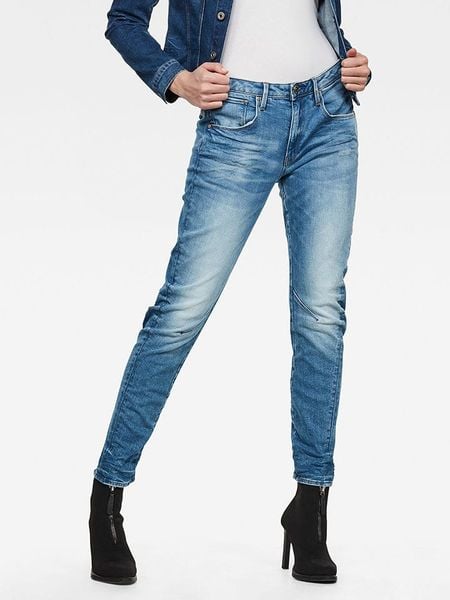 G-Star Dżinsy - Boyfriend fit - w kolorze niebieskim rozmiar: W32/L34. Niebieskie jeansy damskie G-Star. Za 202.03 zł.