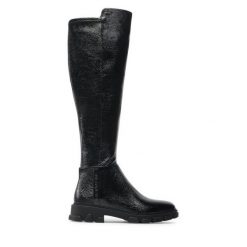 Muszkieterki MICHAEL Michael Kors. Czarne kozaki damskie MICHAEL Michael Kors, bez obcasa, na płaskiej podeszwie. Za 1,999.00 zł.